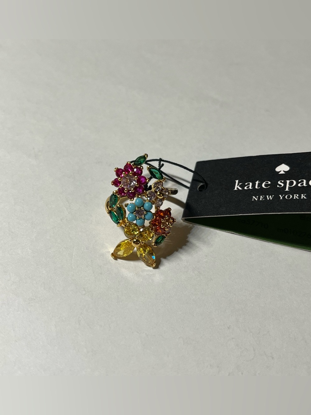 NWT Kate Spade New Bloom Crystal Ring Size 7